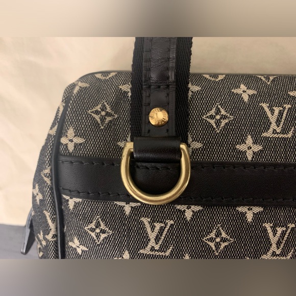 LOUIS VUITTON Josephine Speedy Bag PM Monogram Black Boston Mini Lin Purse - Picture 13 of 16